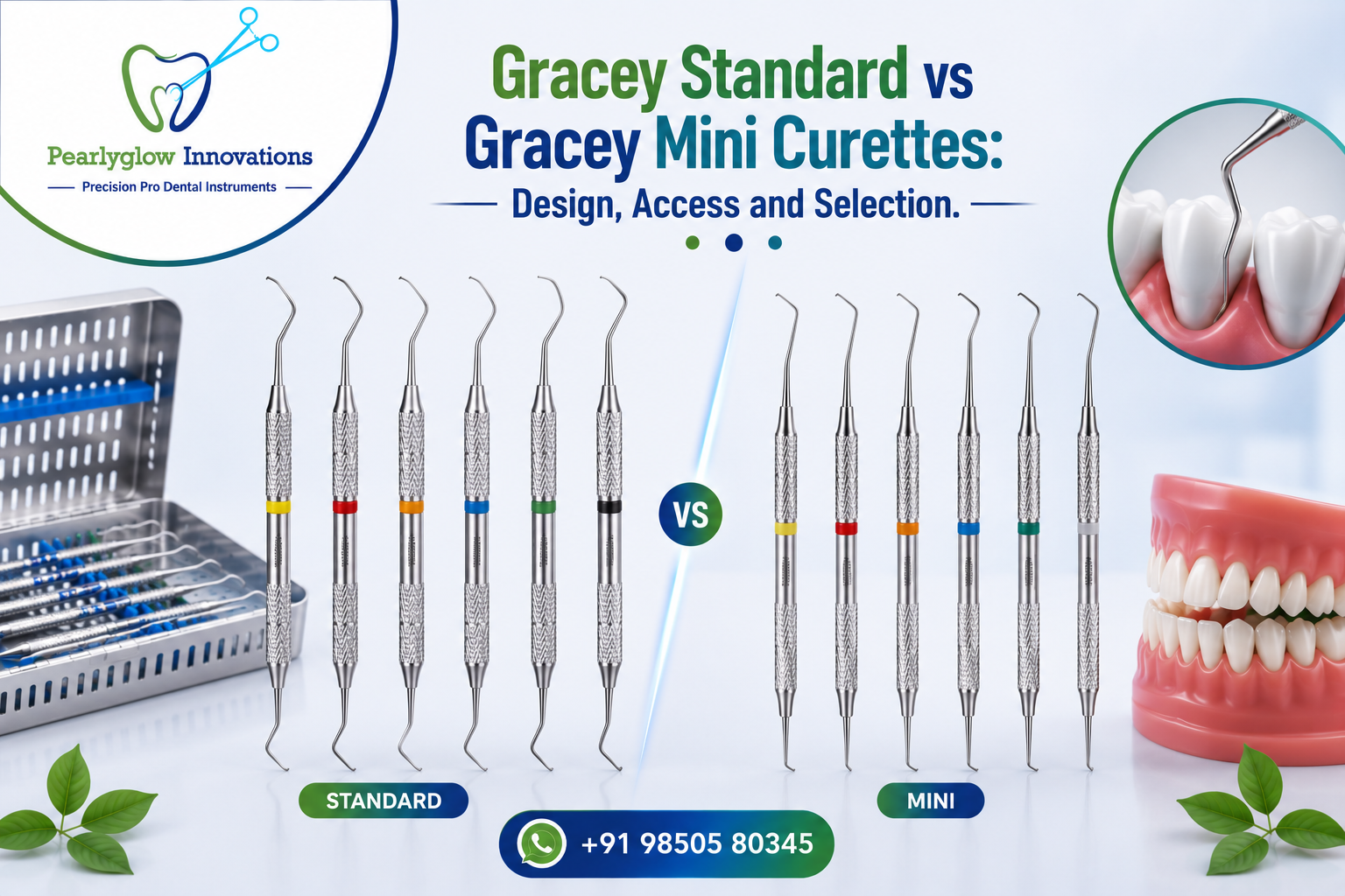 Gracey Standard vs Gracey Mini Curettes: Design, Access and Selection.