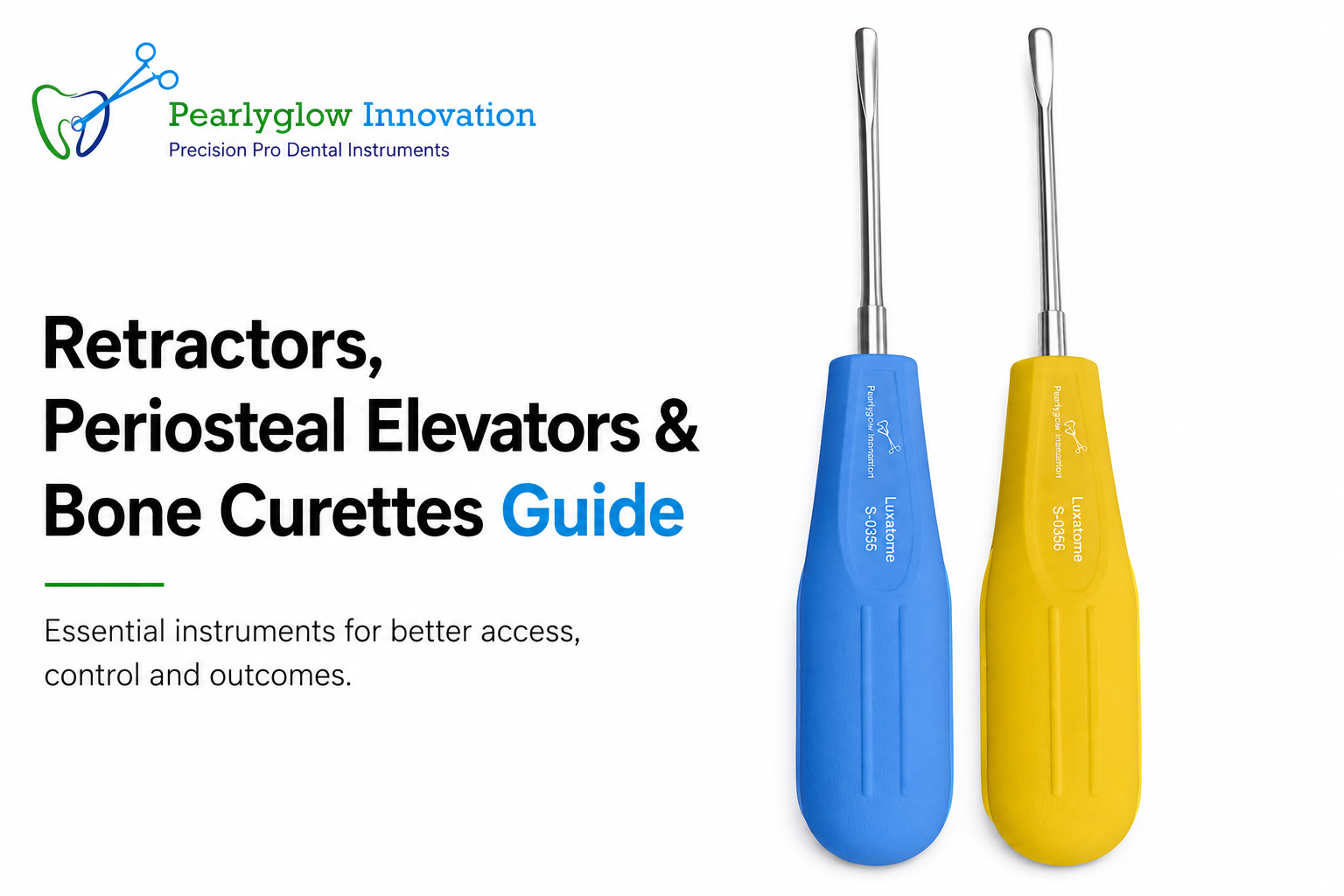 Retractors, Periosteal Elevators and Bone Curettes for Oral Surgery Setups