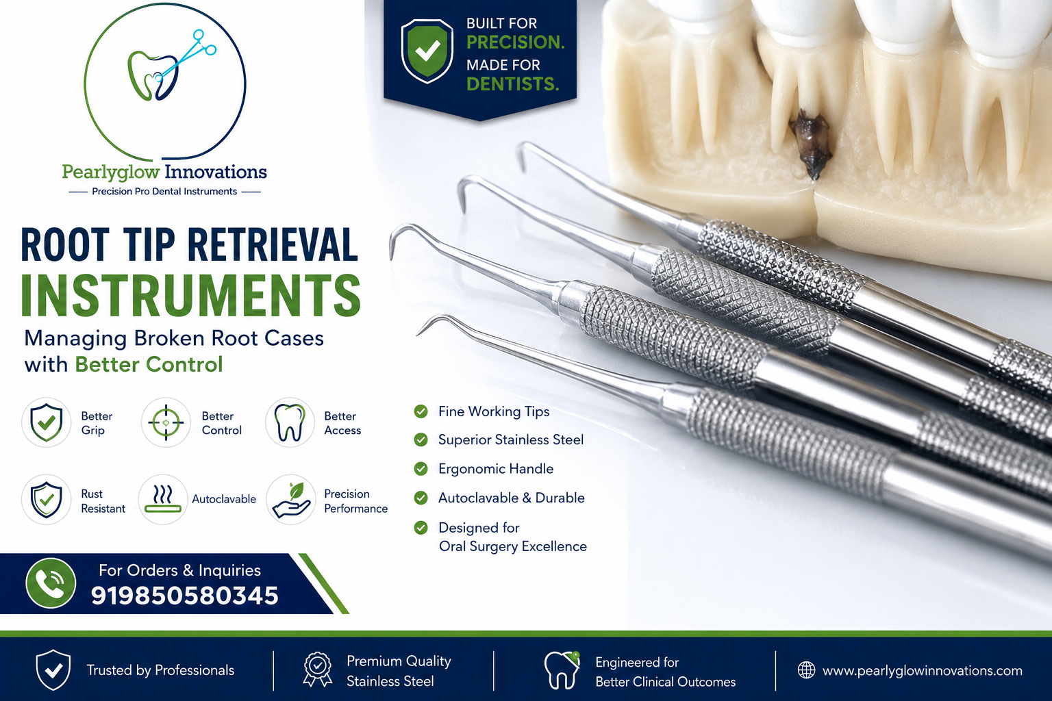 Root Tip Retrieval Instruments: Managing Broken Root Cases with Better Control