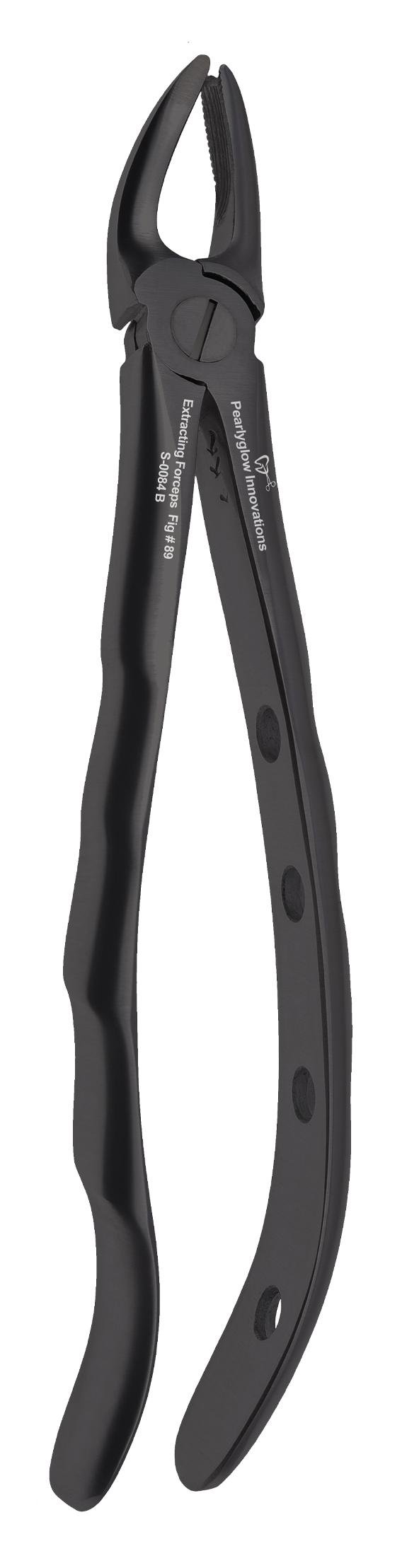 Upper Molar Cow Horn Right Forceps - Black Fig #89