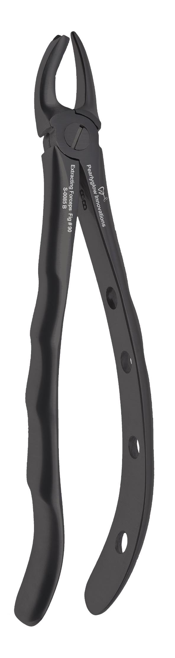 Upper Molar Cow Horn Left Forceps - Black Fig #90
