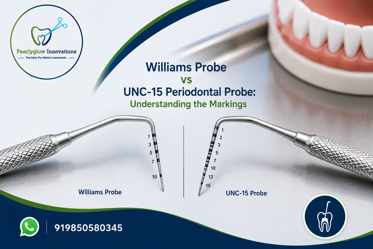 Williams Probe vs UNC-15 Periodontal Probe: Understanding the Markings.